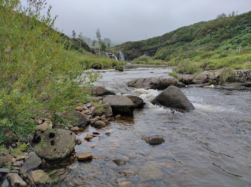 Captivating Cascades: Waterfalls Guarguero surrounding landscape
