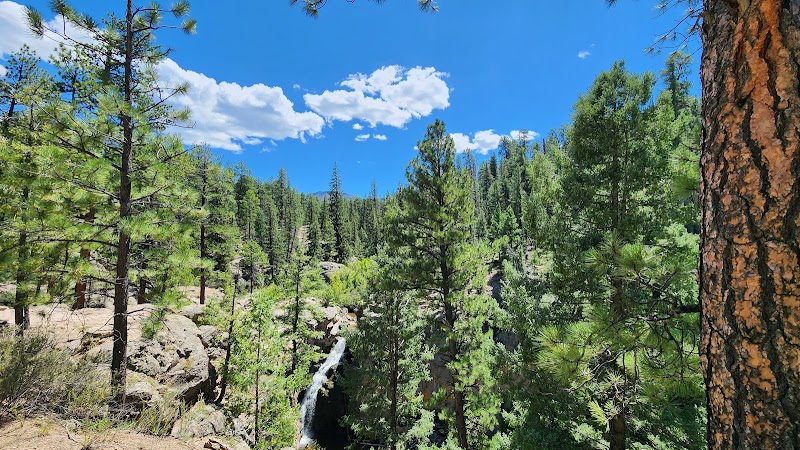 Jemez Falls: A Hidden Gem in the Jemez Mountains surrounding landscape