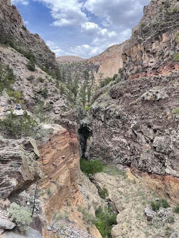 Discover the Serenity of Upper Frijoles Falls - Upper Frijoles Falls