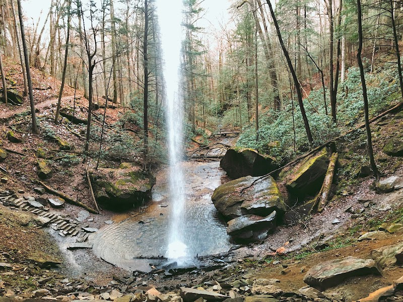 Stunning Views at Yahoo Falls Overlook surrounding landscape