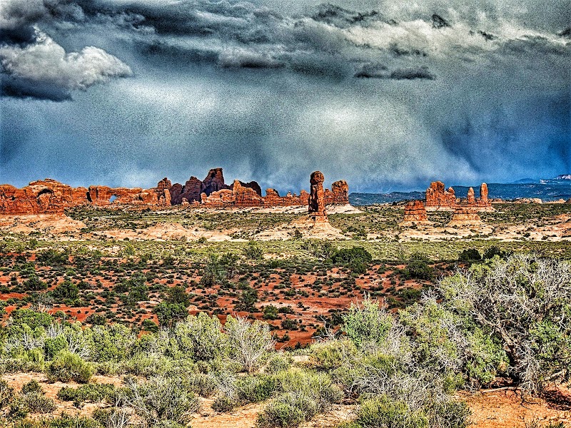 Majestic Arches of the Desert: Turret Arch surrounding landscape