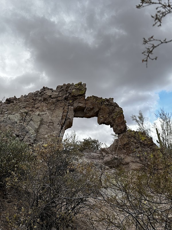 Natural Rock Arch near Whispering Ranch, AZ - Natural Rock Arch