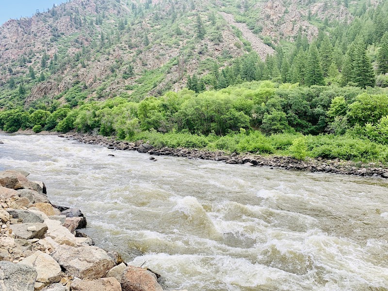 Rushing Waters of Roaring Fork River surrounding landscape