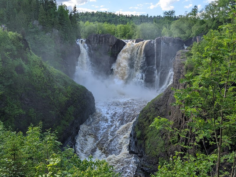 Waterfall Wonder: High Falls Overlook surrounding landscape