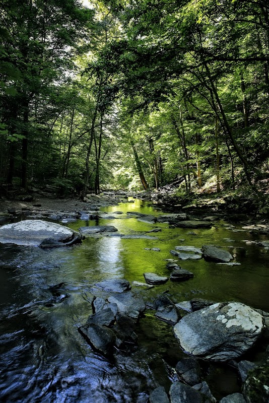 Waterfall Wonder: High Falls in Philmont surrounding landscape