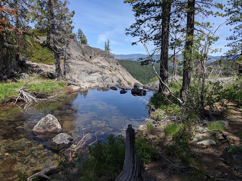 Majestic Cascades of Frazier Falls surrounding landscape