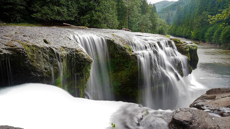 Waterfall Wonders: Lower Lewis River Falls outdoor detail
