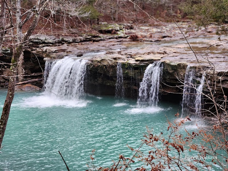 Waterfall Wonder at Falling Water Falls, Arkansas surrounding landscape