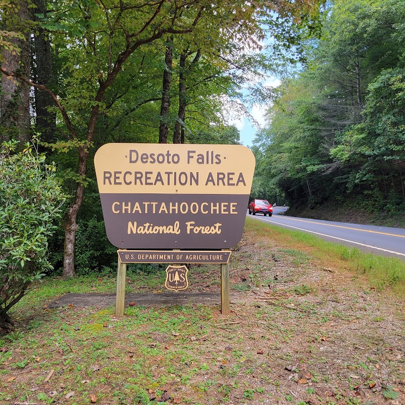 Majestic Beauty: DeSoto Falls in Georgia's Lush Countryside outdoor detail