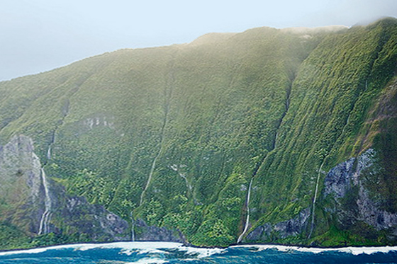 Majestic Heights of Pu'uka'oku Falls - Pu'uka'oku Falls