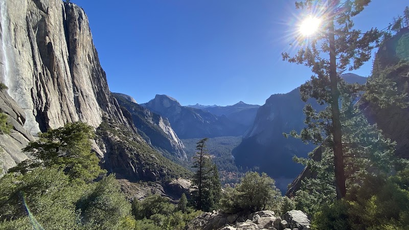 Majestic Upper Yosemite Falls outdoor detail