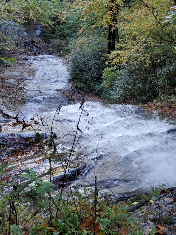 Waterfall Wonder: Cascade Falls surrounding landscape