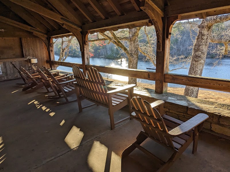 Serene Waters at Hanging Rock State Park Lake Bathhouse outdoor detail