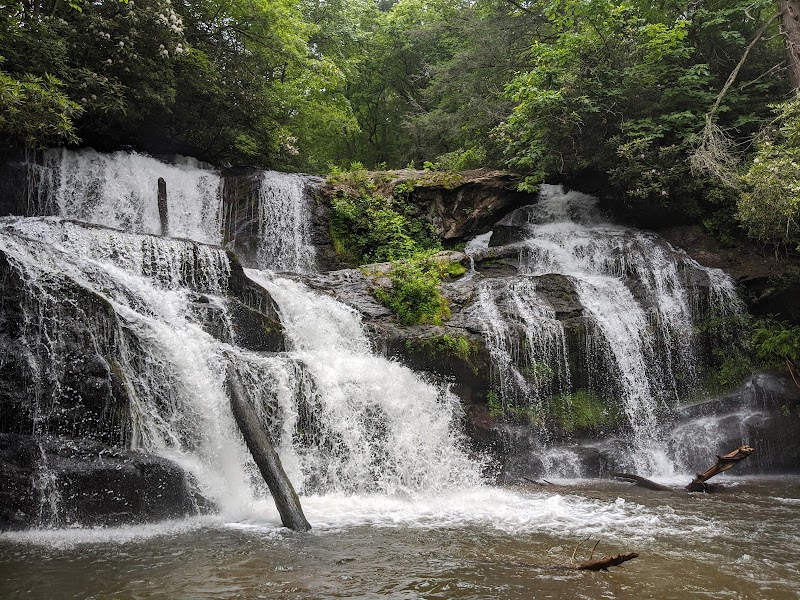 Waterfall Wonder: Upper Moccasin Creek Falls Near Clarkesville, GA - Upper Moccasin Creek Falls
