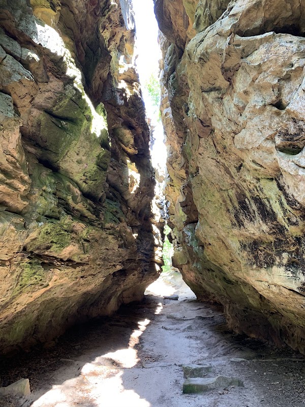 Natural Rock Arch and Trail at Bear Cave Trail, Morrilton, Arkansas outdoor detail