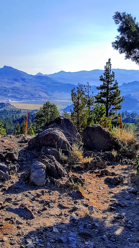 Mountain Hiking at Pacific Crest Trail - Sonora Pass Trailhead surrounding landscape
