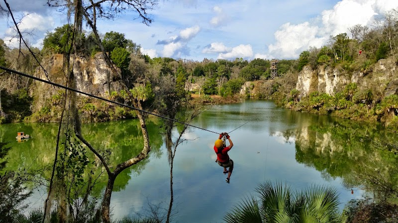 Adventure Zip Lining at The Canyons in Ocala, Florida outdoor detail
