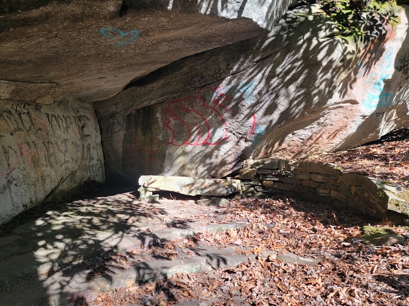 Waterfall Wonder: Bird Rock Falls in North Carolina surrounding landscape
