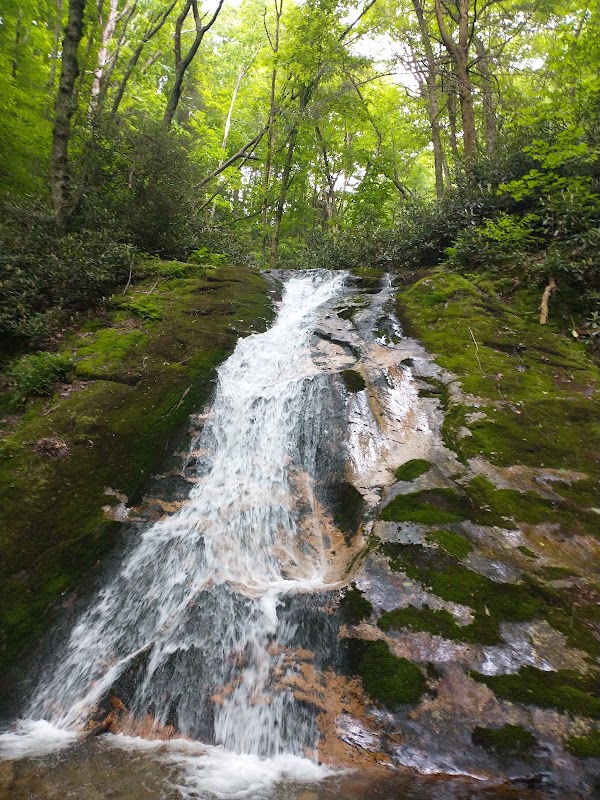 Waterfall Escape: Rock Creek Falls Near Unicoi, TN surrounding landscape