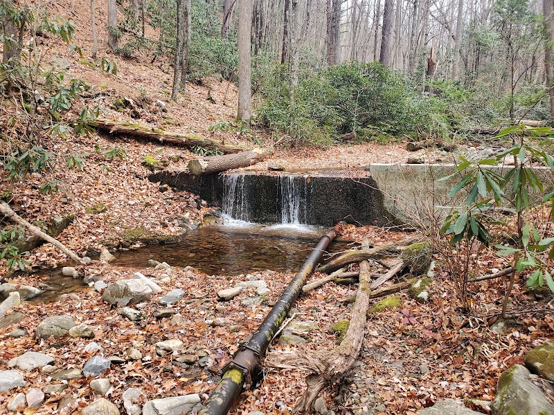 Waterfall Escape: Rock Creek Falls Near Unicoi, TN outdoor detail