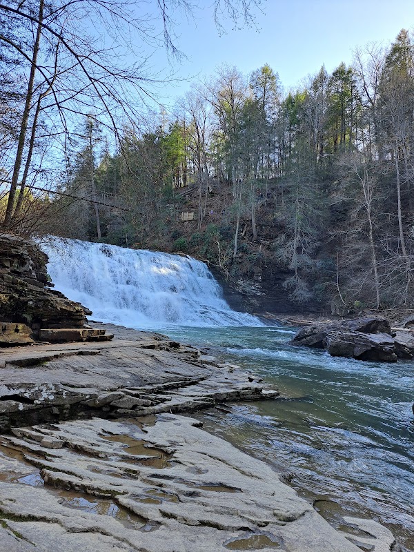 Waterfall Wonder: Fall Creek Falls Overlook Tennessee outdoor detail
