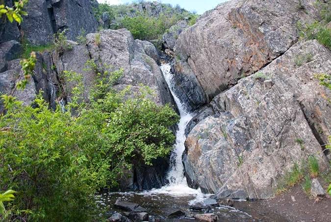 Waterfall and Rock Formations at Lory State Park - Lory State Park