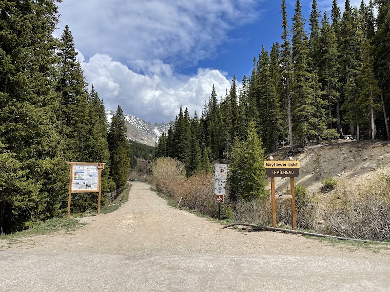 Mountain Hiking at Mayflower Gulch Trail near Frisco, Colorado outdoor detail