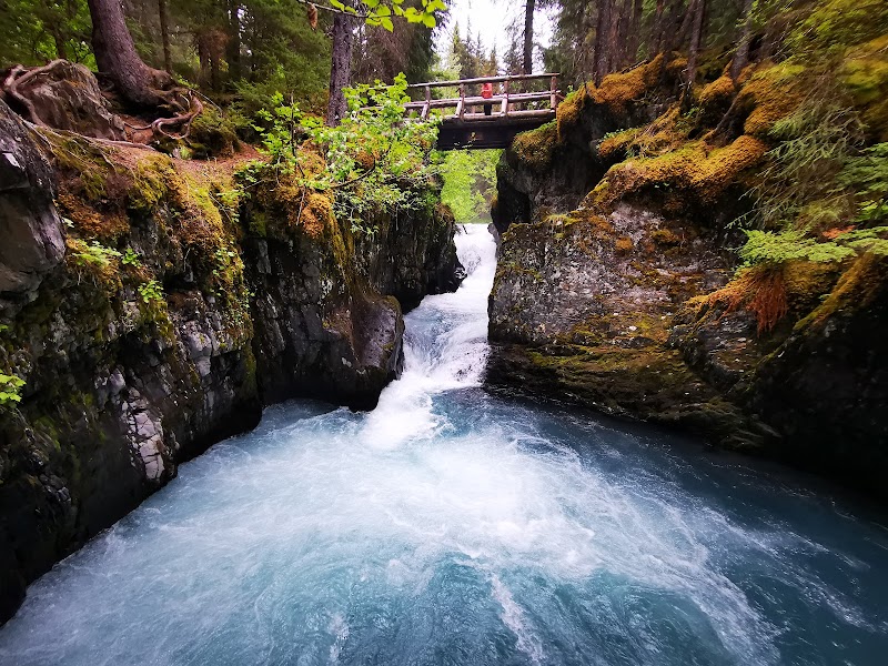 Waterfall and Creek Adventure at Upper Winner Creek Trail, Girdwood, Alaska - Upper Winner Creek Trail