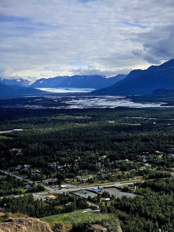 Scenic Hiking at Butte Summit near Palmer, Alaska - Butte summit