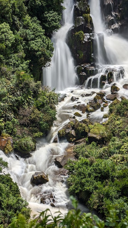 Stunning Waterfall Wonder - Waipunga Falls, New Zealand surrounding landscape