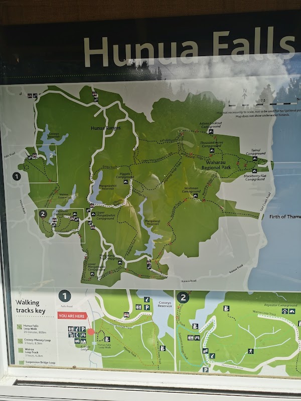 Waterfall Wonder: Hunua Falls, Auckland Region surrounding landscape