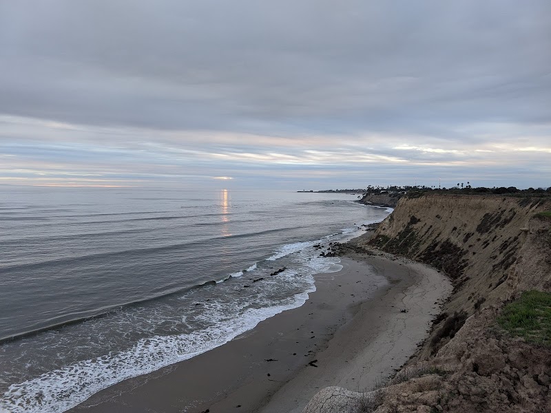 Clifftop Coastal Beauty at More Mesa Beach, Santa Barbara surrounding landscape