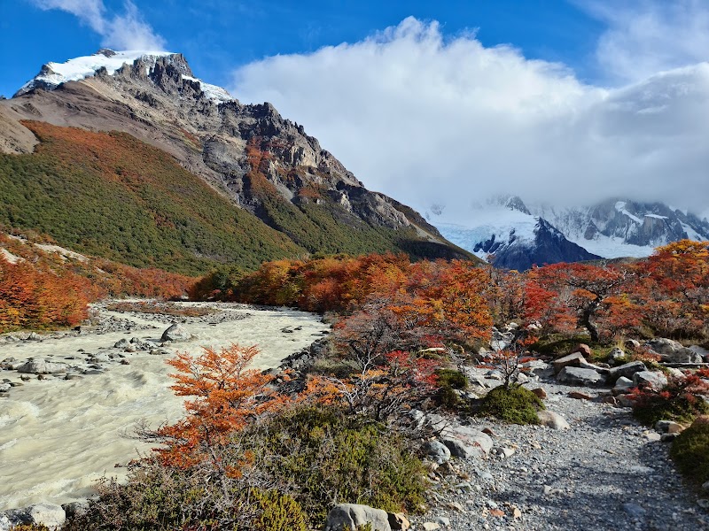 Glimpse of Torre Lagoon near El Chaltén - Torre Lagoon