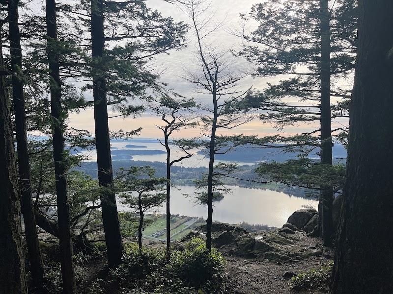 Scenic Summit Views at Mount Erie in Anacortes, WA surrounding landscape