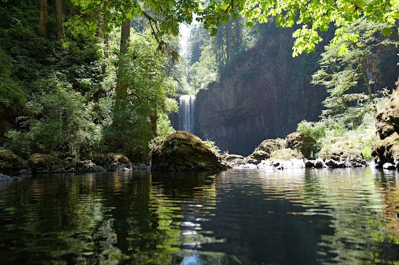 Waterfall Wonder: Abiqua Falls in Oregon outdoor detail