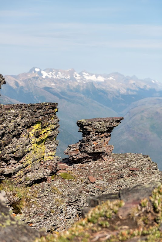 Majestic Peaks of Mount Oberlin in Montana surrounding landscape