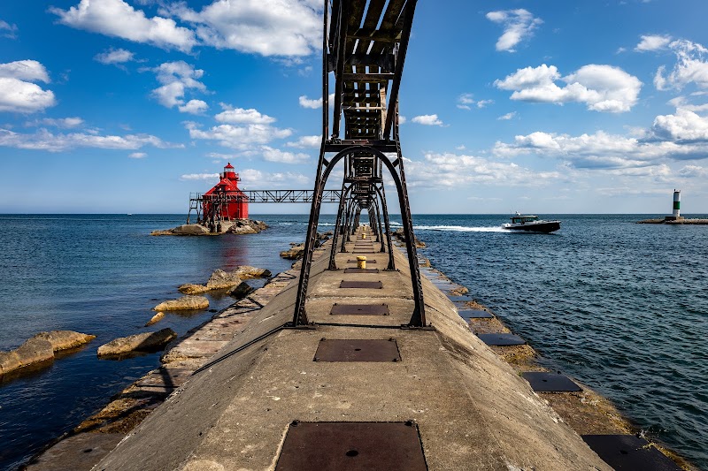 Coastal Charm at Sturgeon Bay Ship Canal Pierhead Front Lighthouse - Sturgeon Bay Ship Canal Pierhead Front Lighthouse