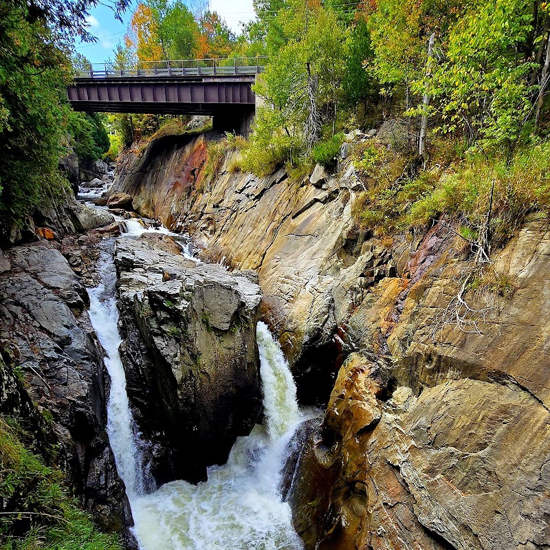 Spectacular Waterfall Gorge at Flume Falls, Wilmington, NY - Flume Falls
