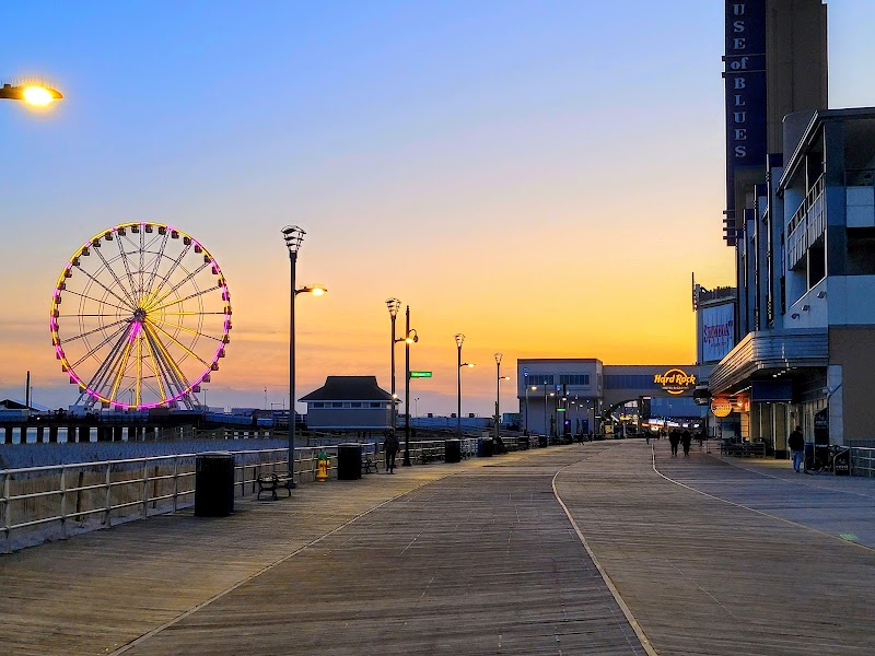 Scenic Boardwalk Views in Atlantic City - Boardwalk