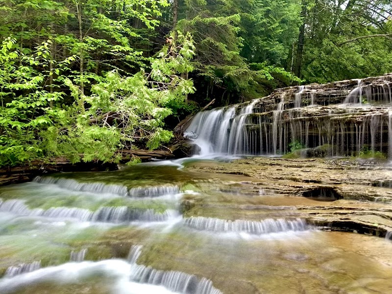 Waterfall Wonder: Au Train Falls in Munising, Michigan - Au Train Falls