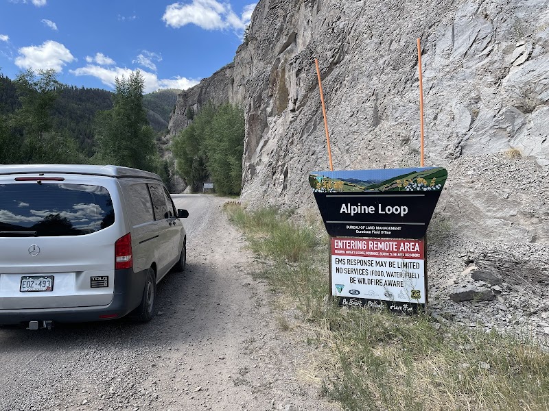 Scenic Mountain Drive at Alpine Loop Scenic Byway Lake City Entrance - Alpine Loop Scenic Byway Lake City Entrance