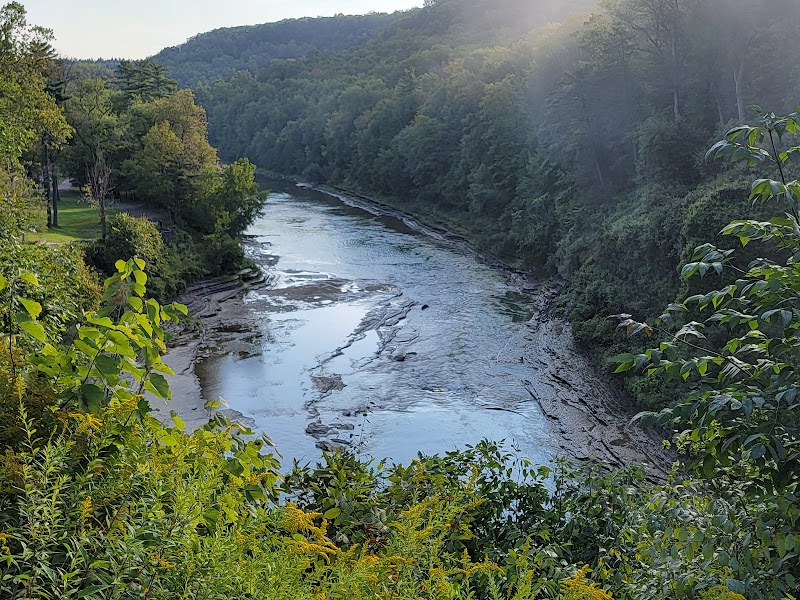Waterfall Wonder: Letchworth State Park Upper Falls outdoor detail