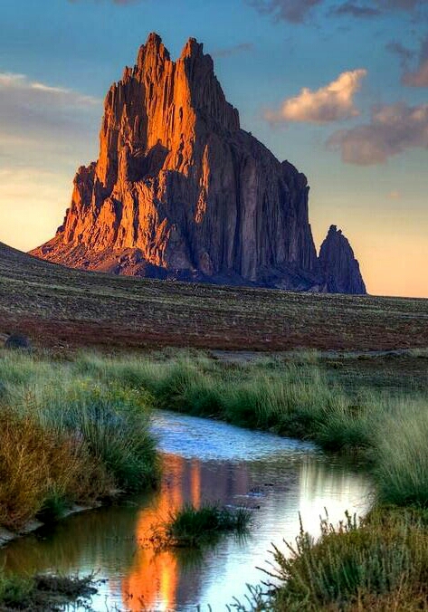 Majestic Volcanic Formation at Shiprock, NM outdoor detail