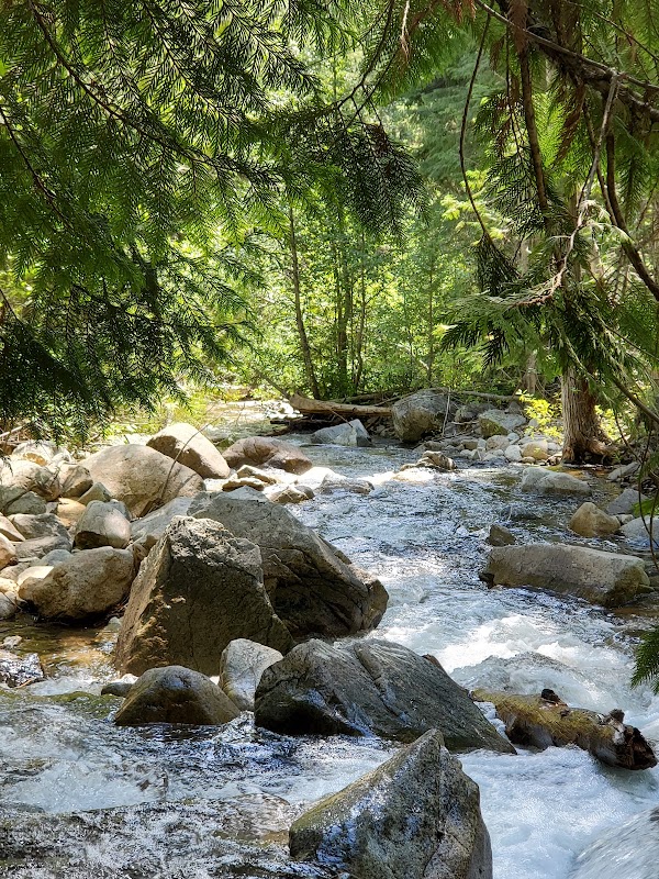 Waterfall Retreat at Falls Creek Campground near Winthrop, WA - Falls Creek Campground
