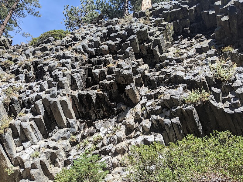 Basalt Columns & Waterfalls at Devils Postpile National Monument - Devils Postpile National Monument
