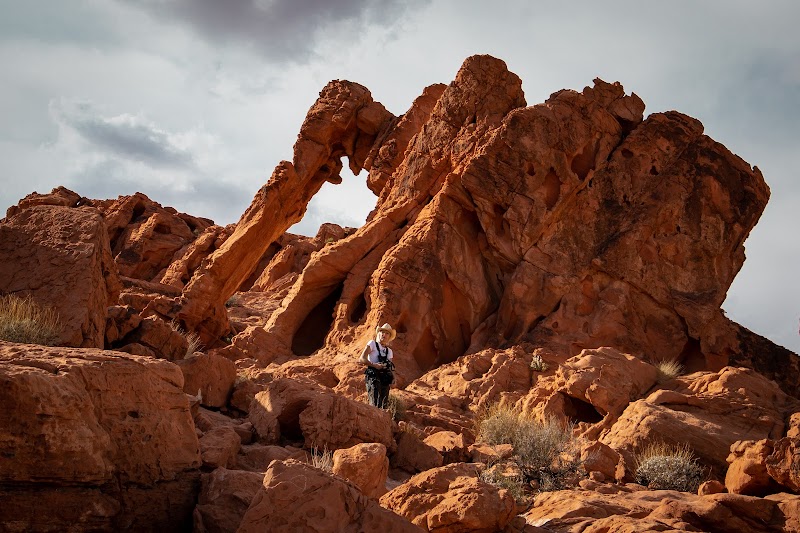 Natural Rock Arch at Elephant Rock, Nevada - Elephant Rock