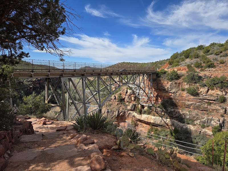 Scenic River & Bridge Views at Midgley Bridge Picnic Area, Sedona outdoor detail