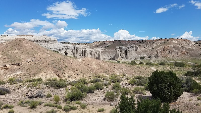 Natural Wonders of Plaza Blanca near Abiquiu, NM surrounding landscape