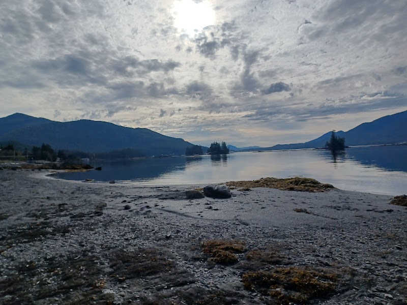 Coastal Beachscape & Water Sports at Refuge Cove State Recreation Site, Ketchikan, Alaska - Refuge Cove State Recreation Site