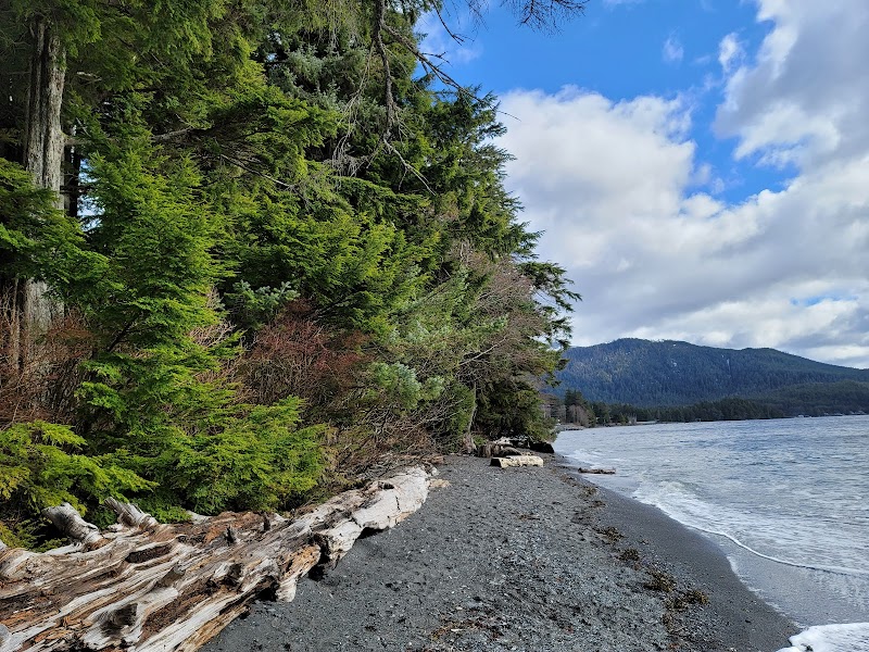 Coastal Beachscape & Water Sports at Refuge Cove State Recreation Site, Ketchikan, Alaska - Refuge Cove State Recreation Site